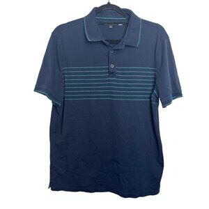 Banana Republic Luxury Touch Performance Polo Shirt Navy Blue L